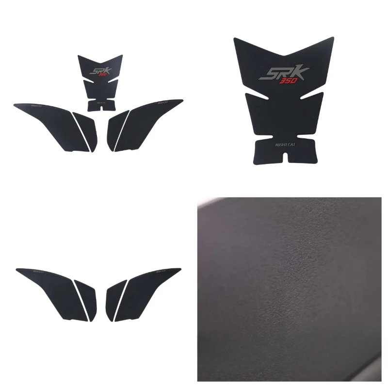 

NIGHT CAT Motorcycle Tank Pad,Compatible with Qjmotor SRK350/400 ,Motorcycle Fuel Tank Protector,Gas Tank Decals