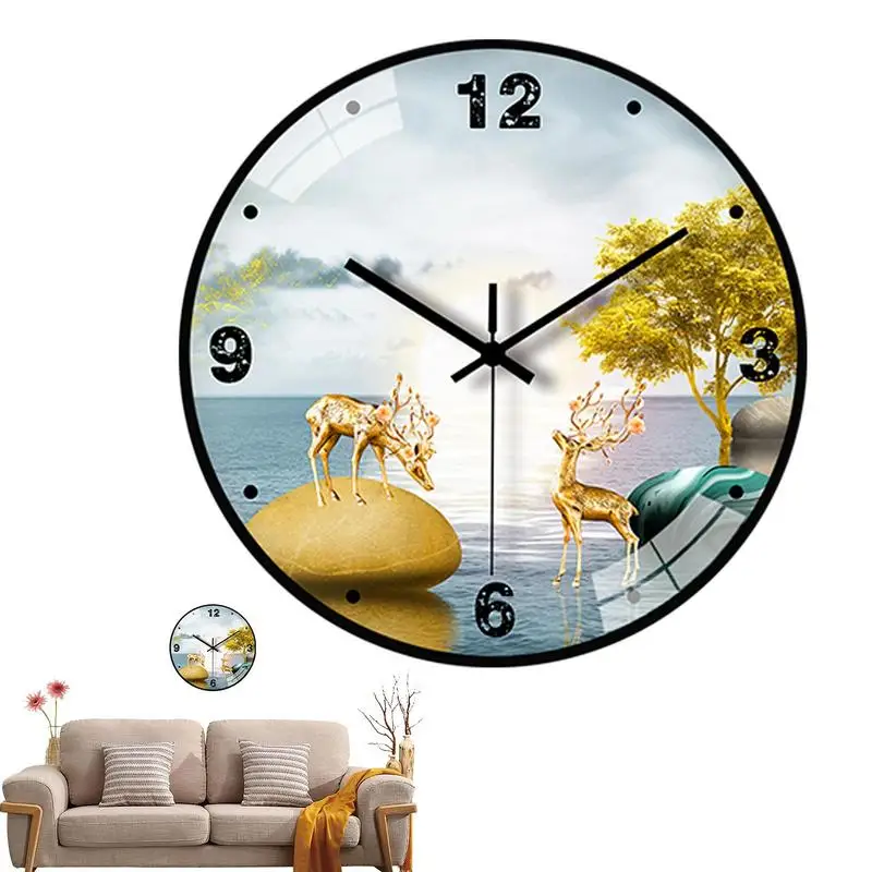 Wall Clocks Battery Operated 8 Inch Battery Clock Wall Decor Clock Modern Simple Style Decorative Clock For Living Room Wall