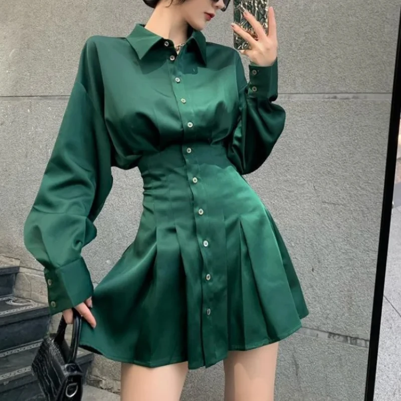 Woman Long Sleeve Dress Vintage Dresses for Women Spring Autumn Short Mini Elegant Party On Sale Clearance Loose New In Sales G