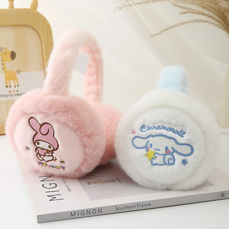 MINISO Sanrio 귀마개 겨울 소녀 소년과 소녀를위한 봉제 귀 팩 귀 보호 귀여운 감기 방지 높은 외관 따뜻한 귀