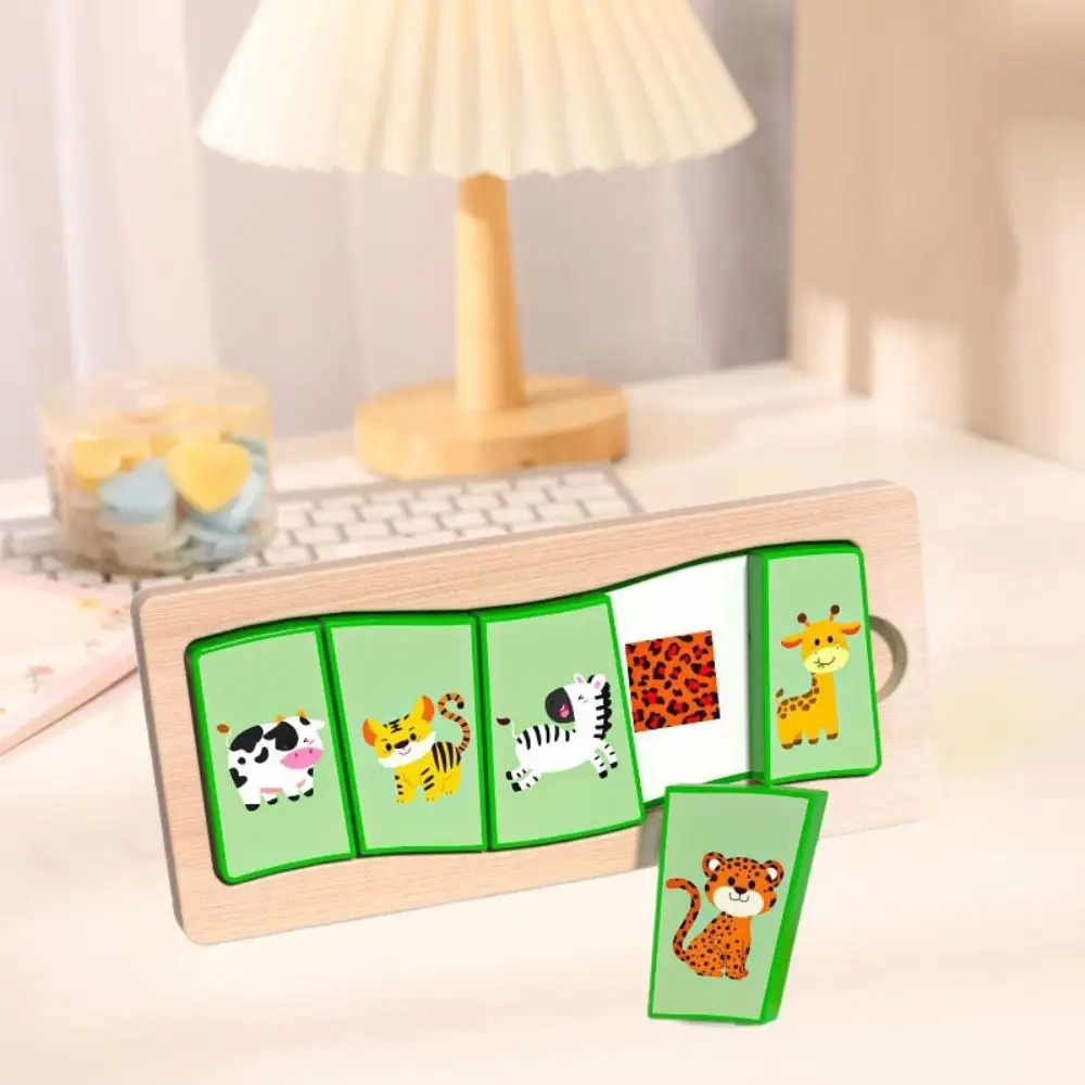 パズルボード木のおもちゃ 3D パズルパターン認知インタラクティブ形状マッチングボードゲームポータブル DIY 動物ジグソーパズルおもちゃ