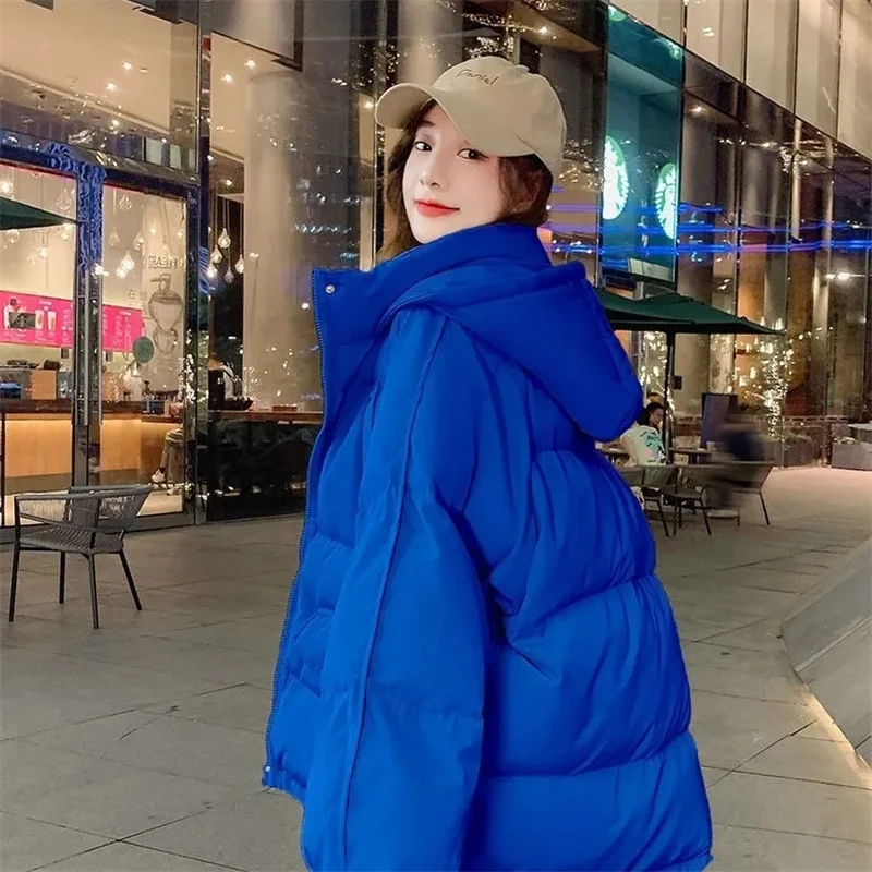 

2025 New Women's Jacket Bread Style Coat Warmth Loose Fit Winter Thicken Cotton Top Korean Style Coat Outerwear