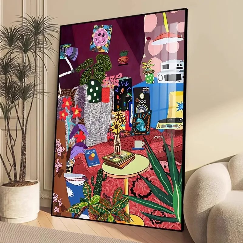 Abstract Niche Art Decorative Painting Living Room Background Wall Hanging Painting Minimalist