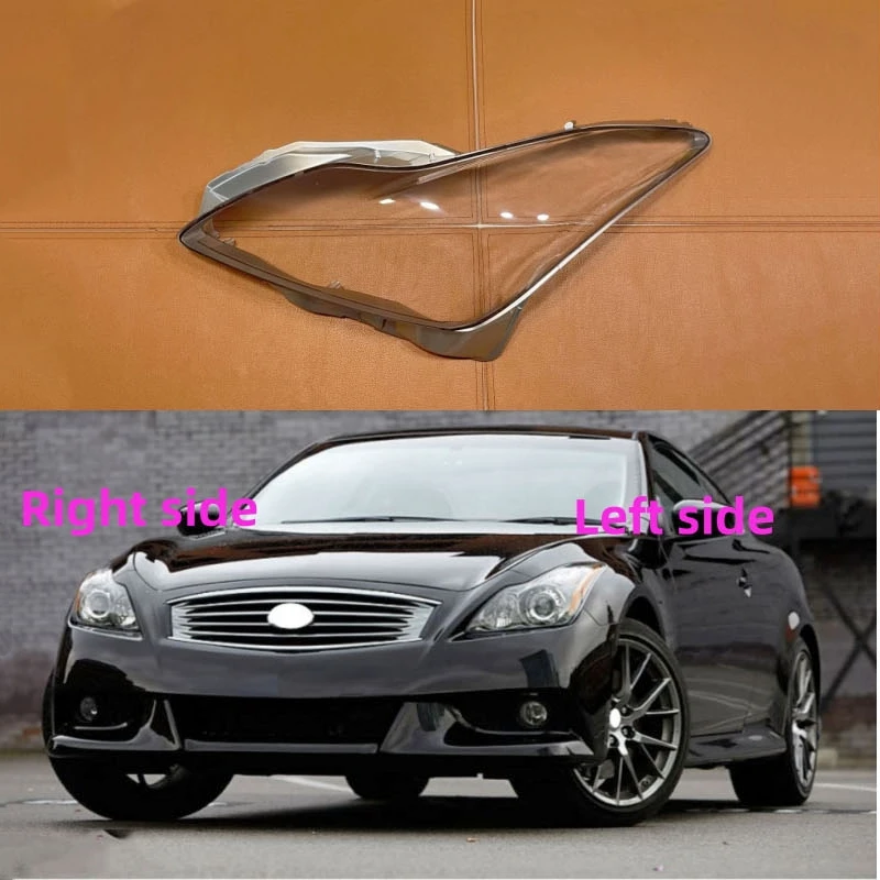 For Infiniti G37 2009 2010 11 12 2013 2 Door Coupe Car Headlight Shell Replacement Headlight Cover Headlamp Lens Headlight Glass