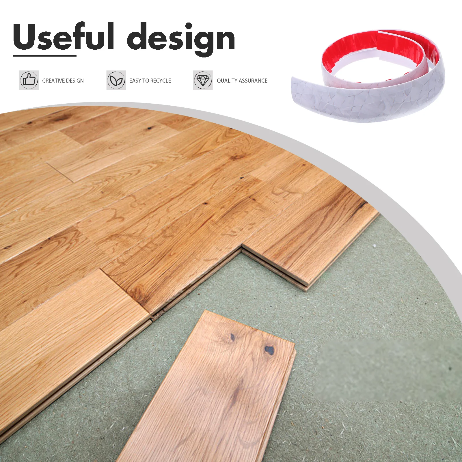 منحدر عتبة شريط انتقال الأرضية للمداخل، مخفض حافة أمان ذاتي اللصق للاستخدام الداخلي والخارجي، كرسي متحرك مناسب #3