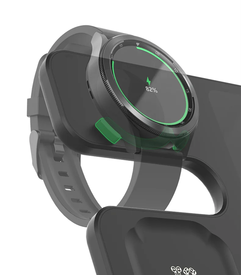 HaaYot 3-in-1 Kabelloses Ladegerät Ständer Schnellladestation Dock für Galaxy Fold 8 7 S26 S25 Ultra Galaxy Watch 9 8 7/Ultra 2 – Detail 4