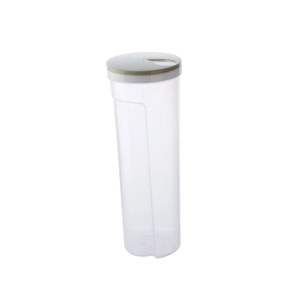 Light Green Plastic Grain Storage Pot Food Grade Transparent Sealed Container with Scale for Noodles Snacks Oatmeal Dry Food - view 5