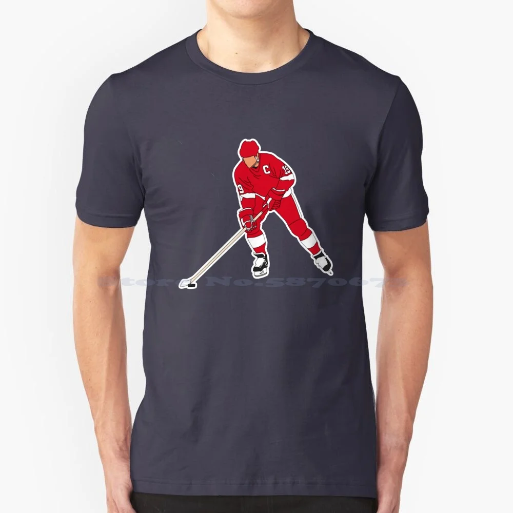 The Steve Yzerman Homage Sticker And Hockey Shirt T Shirt 100% Cotton Tee Detroit Steve Yzerman Octopus Throwing Darren Mccarty