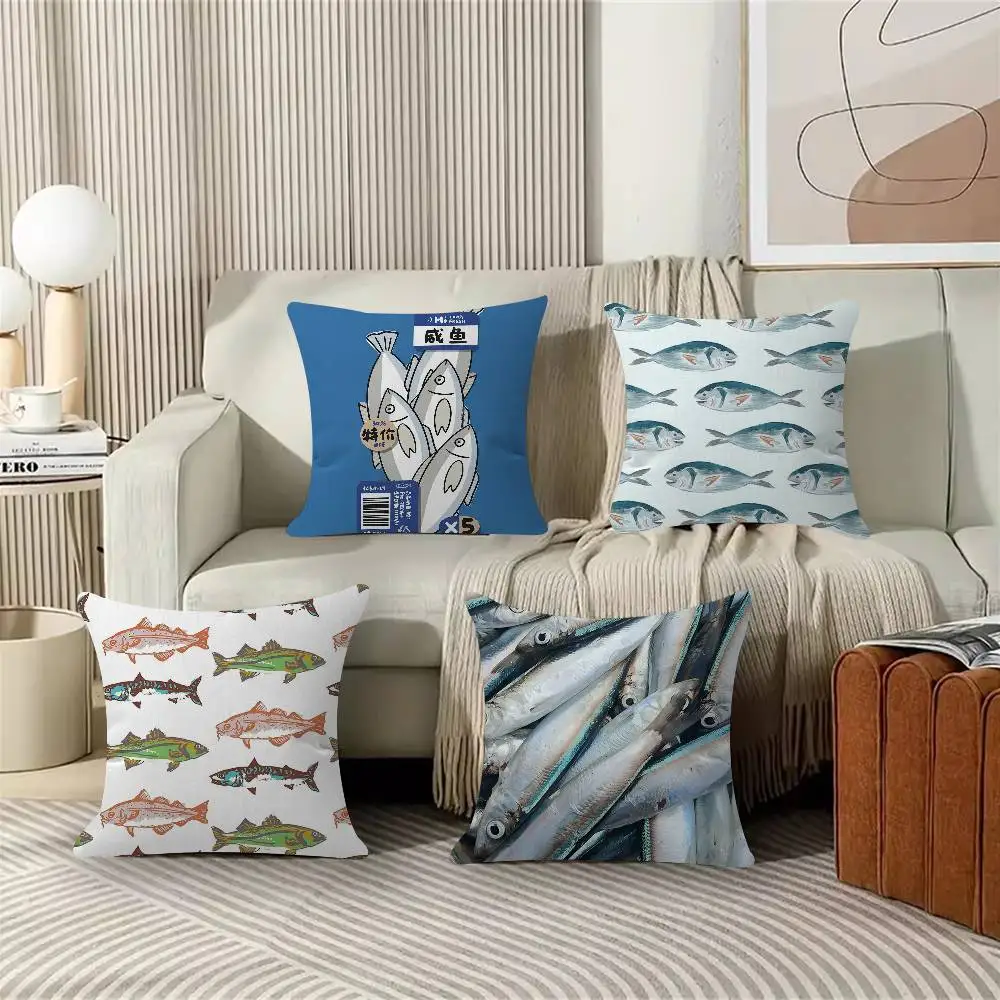 Discounted Salted Fish Personalized Pillow Cover Kids Bedroom Wild Party Decor Pillowcase Kid Birthday Shower Gift