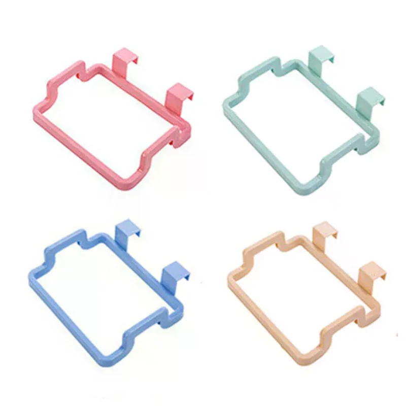 Trash Rack Storage Garbage Bag Holder Cupboard Door Back Kitchen Garbage Rubbish Bag Cabinet Hanging Kitchen Organizer