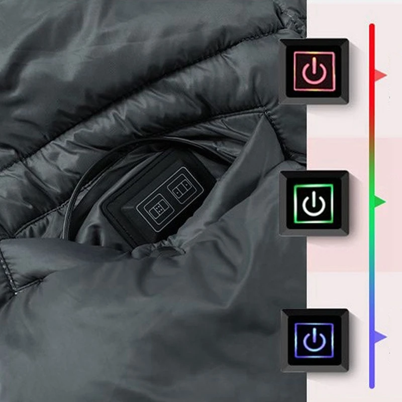 6 Heating Areas Electric Blanket Wearable USB Heated Blanket Multifunction Cushion Blanket Vest Shawl Knee Pad