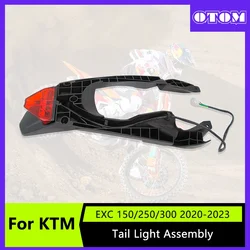 Motorcycle LED Tail Light Rear Fender Brake Stop License Plate Lamp Enduro Dirt Bike Taillight Bracket Holder For KTM 2020-2024
