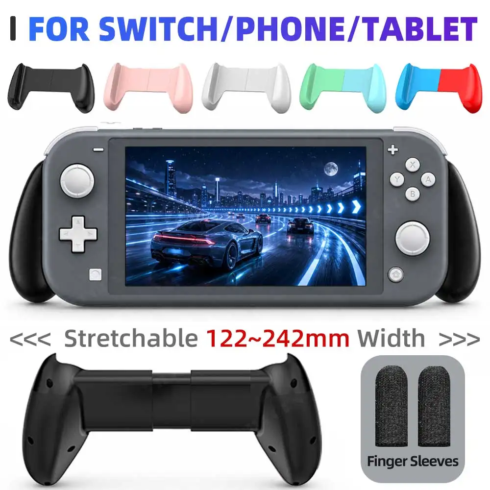 Stretchable Hand Grip For Switch Oled/Lite/Android IOS Mobile Phone Tablet Handheld Bracket Console Protective Case Stand Holder