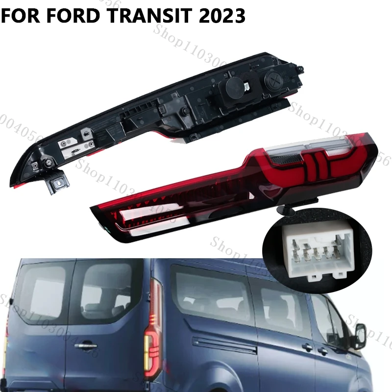 For Ford Transit 2023 Rear Tail Light with Bulb Signal Taillight Reversing Driving Lamp Brake Warning Light Car Accessories