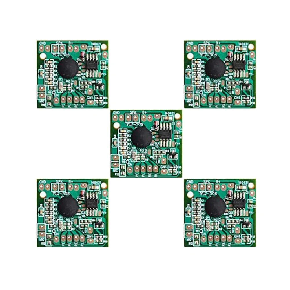 A72Z 5PCS 30S Seconds Voice Playback Board Electronic Greeting Card Recorder Sound Module Chip Music Talking Recordable