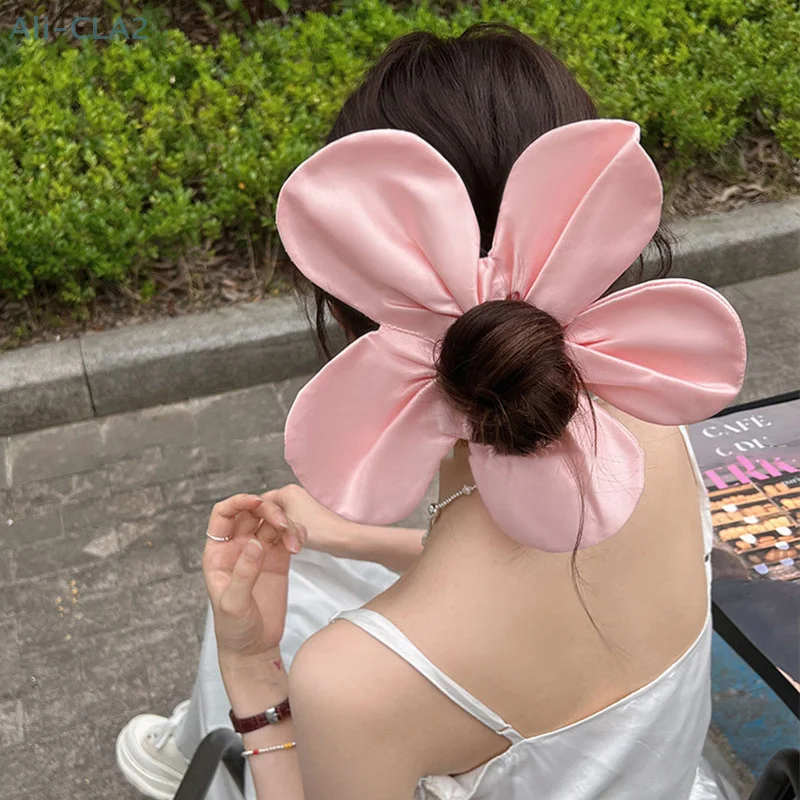 

2023 Burst Oversized Three-dimensional Flowers Hair Bands Holiday Style Tie Hair Accessories Hair Bands