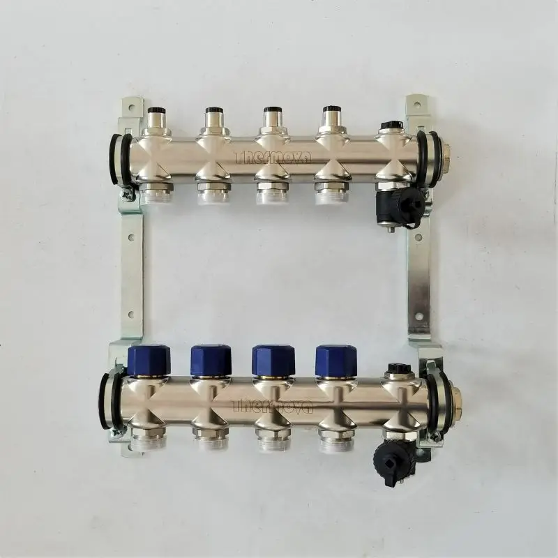 

Водяной коллектор из нержавеющей стали, большой поток, интеллектуальный контроль температуры, геотермальный коллектор нагрева пола