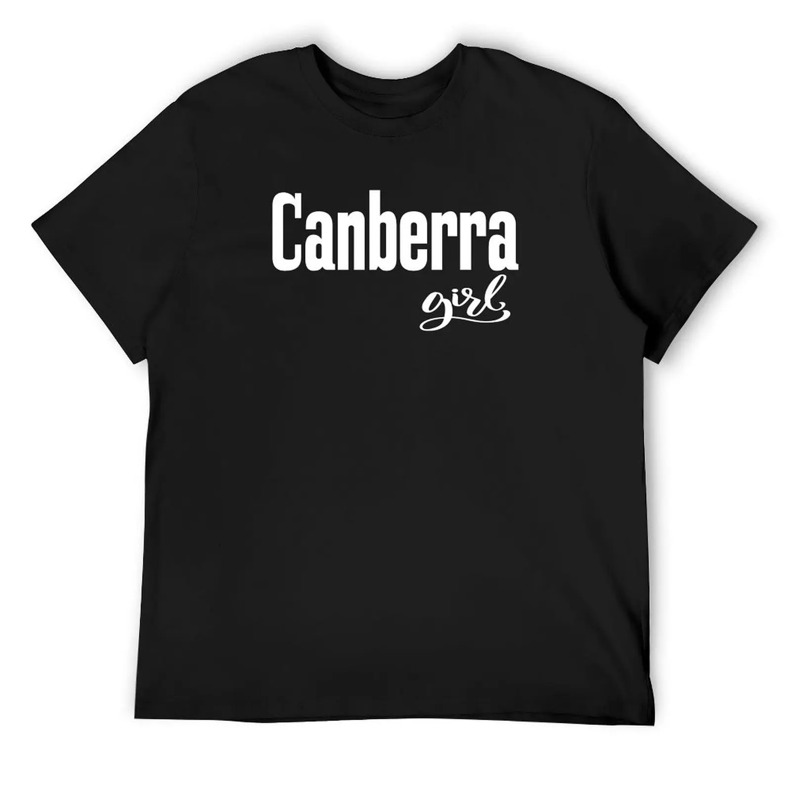 

Canberra Girl Australia Raised Me T-Shirt anime stuff anime clothes mens white t shirts