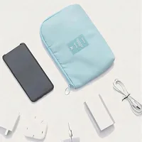 Travel Supplies Charger Power Bank Data Cable, Earphone Digital Bag, Large Capacity Waterproof Digital Storage Bag 4
