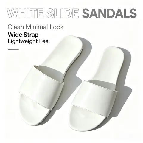 Premium-quality Women's Slides—minimalist Versatile Flat Sandals Open-toe Design Suitable for Casual Outdoor Wear and The Beach
