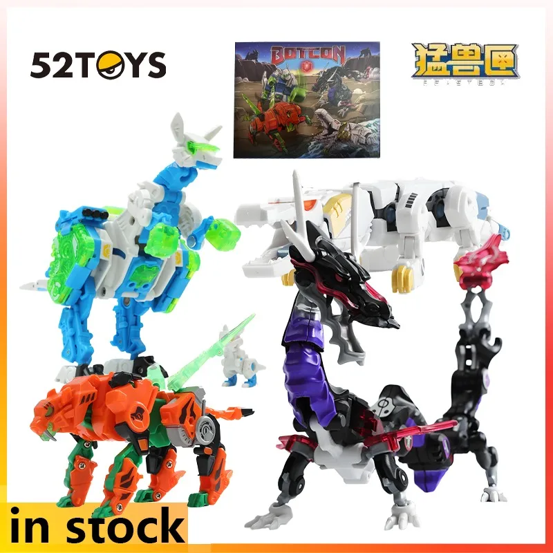 

52TOYS BEASTBOX Finished Product Movable Limited Edition Set Kangaroo Tiger Crocodile Dragon Action Toys Model Gifts for Boys