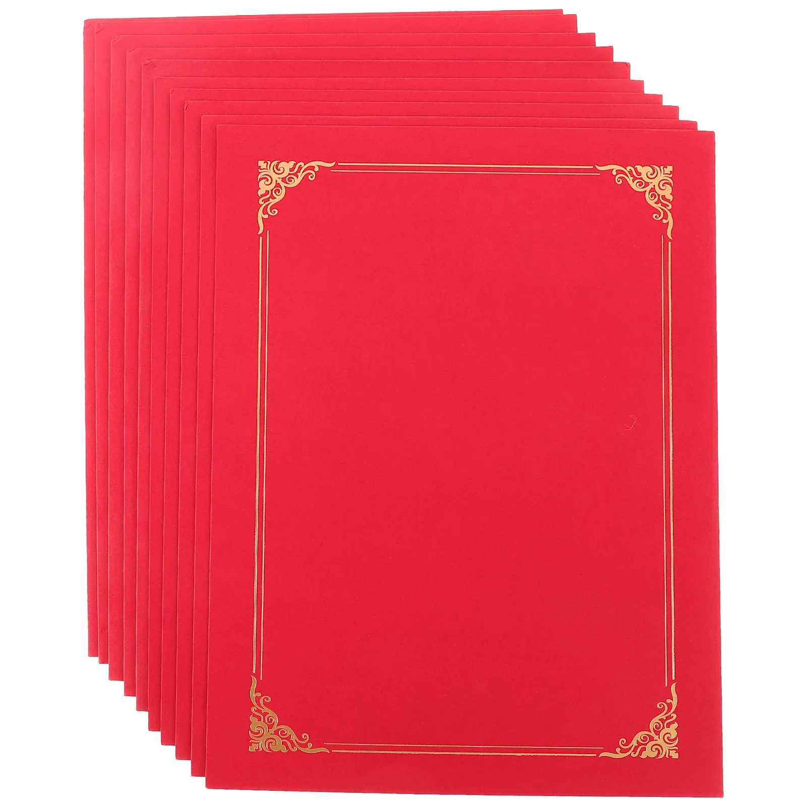 

10Pcs Certificate Cover Paper Diploma Holder Certificate Protector Cover for Awards Certificates Documents Honor Certificates