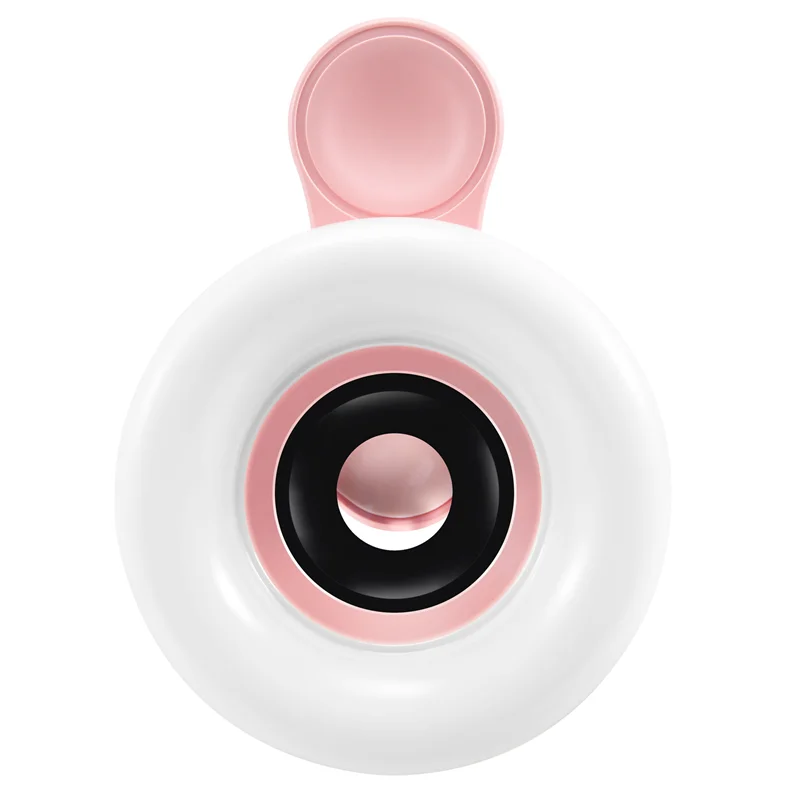 LED عدسة الهاتف صورة شخصية حلقة الضوء الهاتف المحمول ملء الضوء HD ماكرو عكس الضوء مصباح الجمال Ringlight