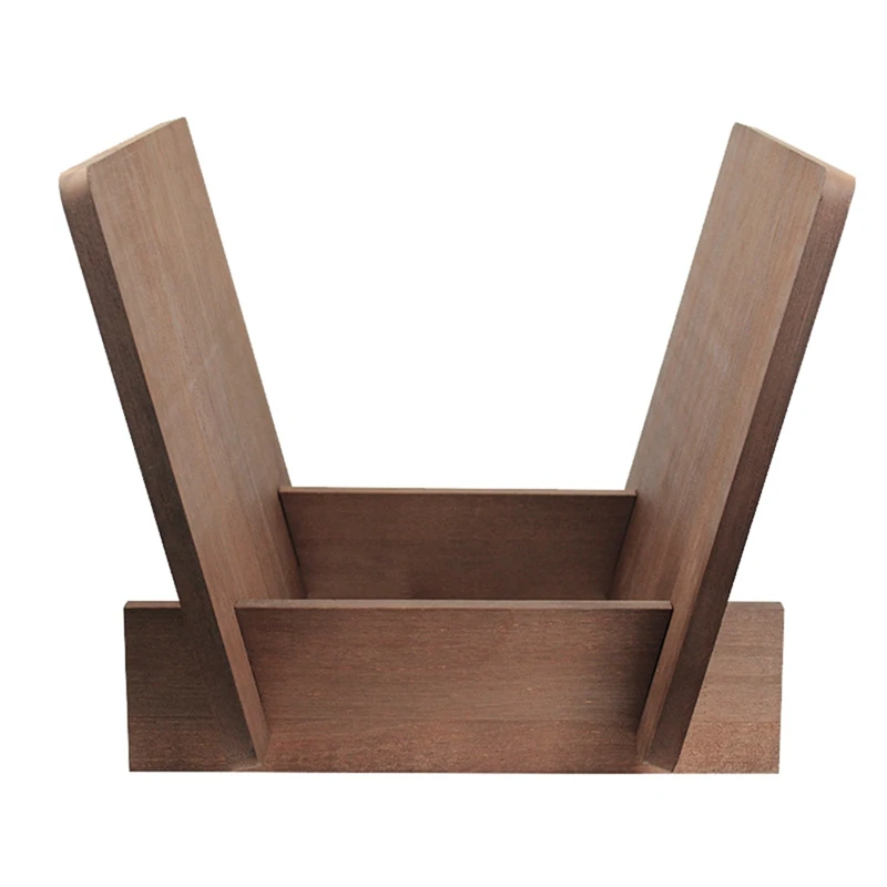 Vinyl Record Storage Holder Solid Wood Stand Desktop Display Music Record Collection Durable Easy Install Easy To Use