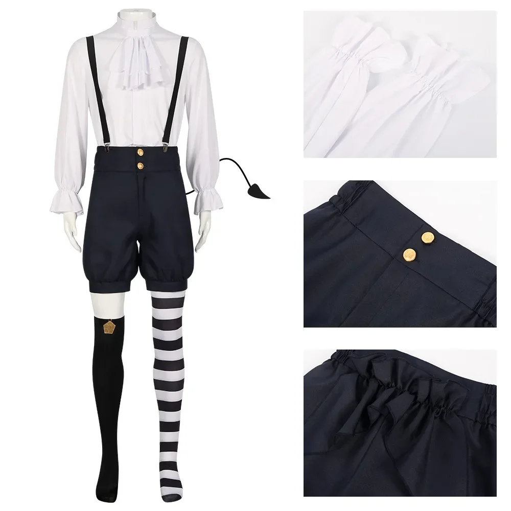 Anime Blue Lock Cosplay Daemon Bachira Meguru Cosplay Uniform Costume Bachira Meguru Tail Horns Men Hallowen Party Suit