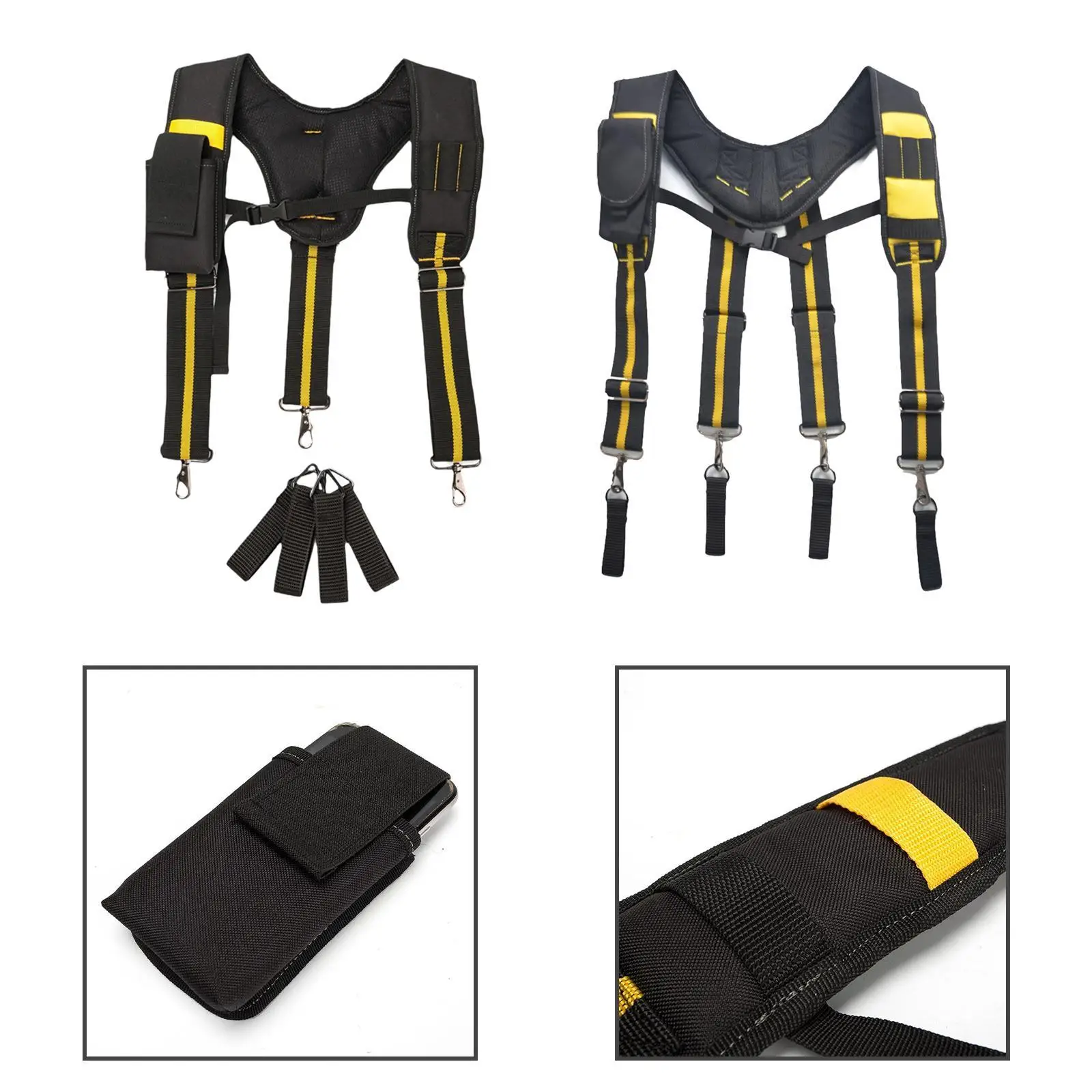 Tool Belt Suspender Padded Tool Belt Tear Resistant Tool Pouch Suspender Duty