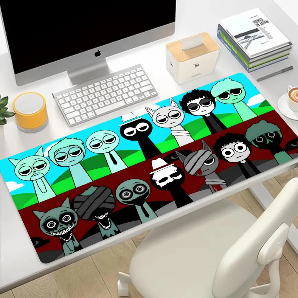 Anime Sprunki Simon Accessoires Matten Toetsenbord Muis PC Tafelkussen Kussen Laptop Game Gamer Grote computer Draadloos bureau XXL Groot