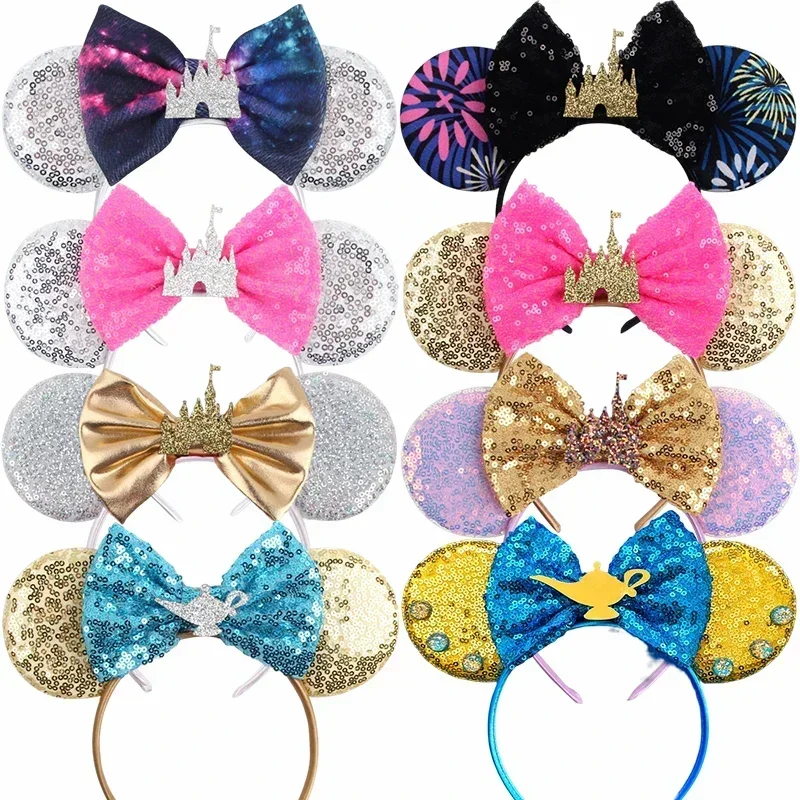 

Disney Castle of Magical Dreams Ear Headbands for Girls Kids Mickey Mouse Hairbands Women Bows Hair Accessories Party Headwear