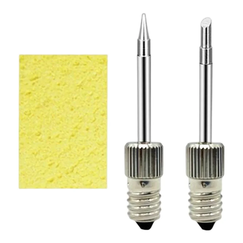 Soldering Tips USB Soldering Iron Head Replacement Soldering Iron Tips Welding Head for E10 Interface(Tip B+Tip C)