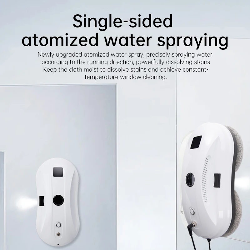 Window Cleaning Robot, Fully Automatic Intelligent Glass Cleaning Tool, Household High-rise Water Spray Window Cleaning Machine