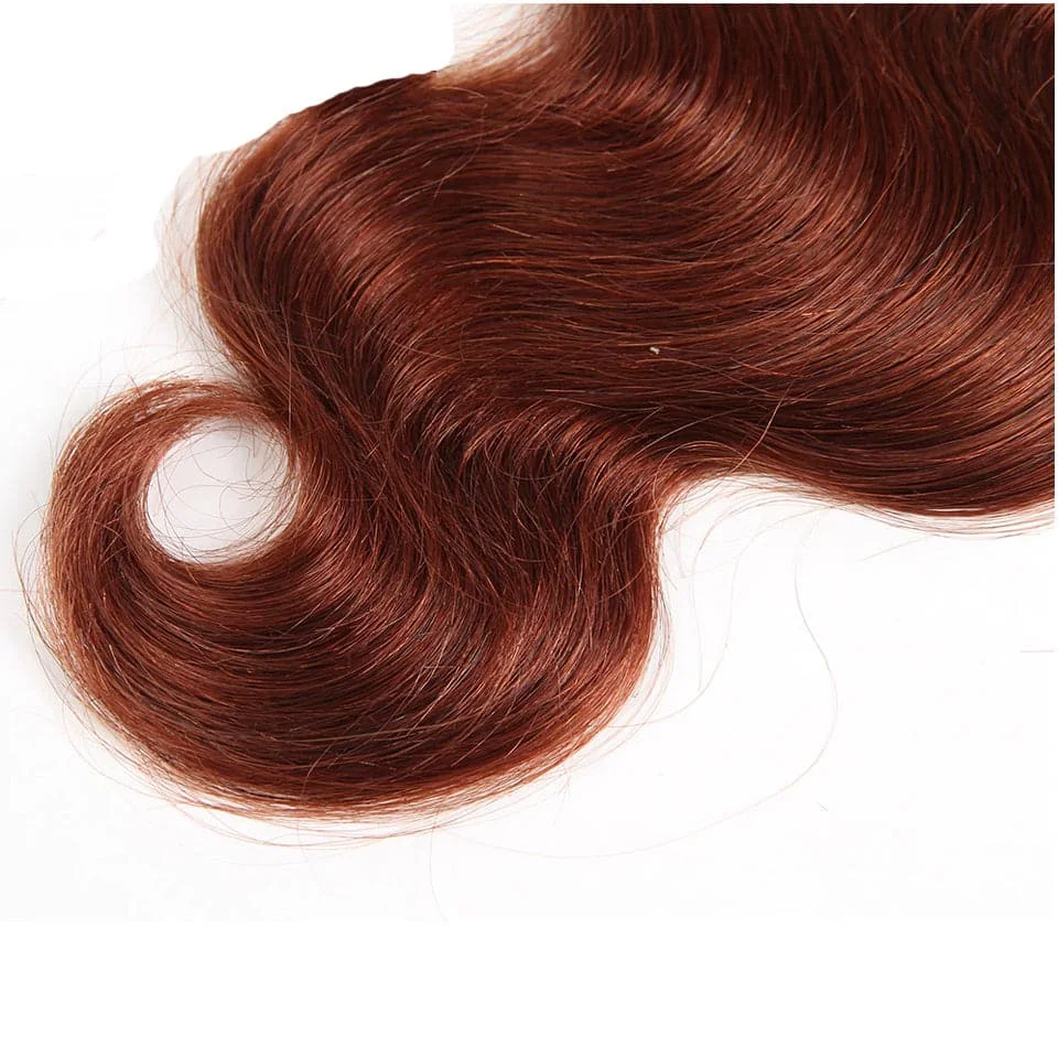 # 33 Body Wave Hair Bundles 100% Human Hair Extensions 12A เวียดนามผมหยิกสีแดงสีน้ําตาลบราซิล Remy ผมสําหรับ Salon