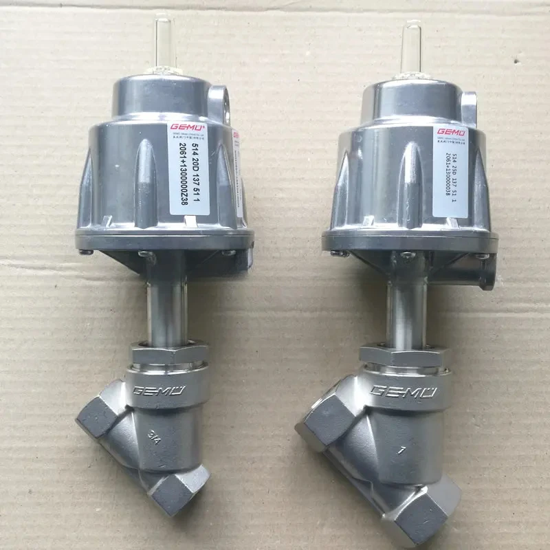 Gaimi original angle valve 51420D series 514 25D stainless steel NC single acting 612 20D pneumatic valve