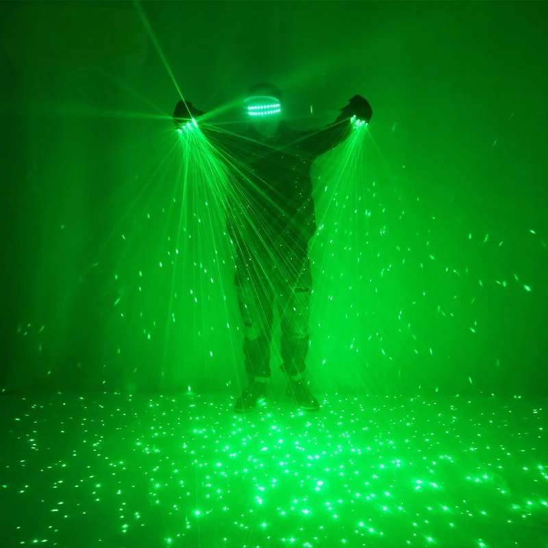 LED Laser Glove Party Bar Stage Performance Luminous Gloves Nightclub Atmosphere Prop Halloween Cosplay Mittens view 3