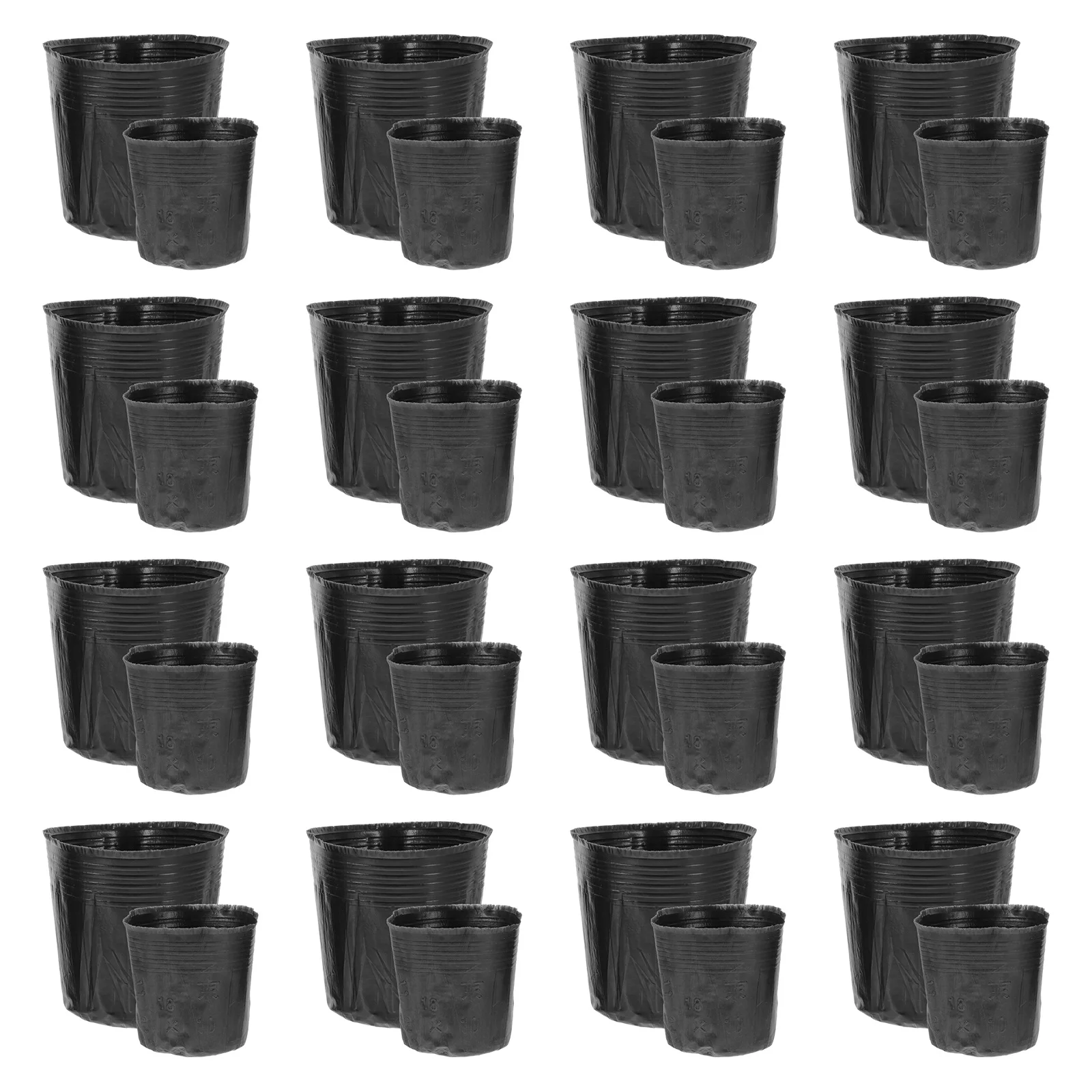 

400Pcs Plant Nursery Pots Plastic Thickened Disposable Flower Containers Outdoor Gardening Small Starter Citrus