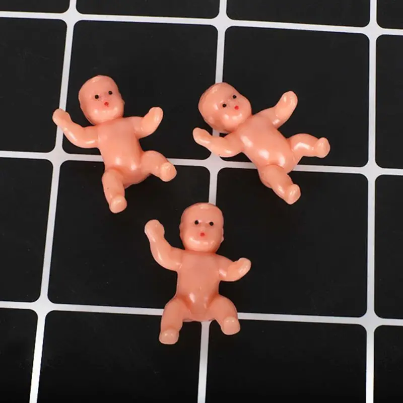 Q0KB 10PCS Toy Figure Miniature Dolls Plastic Figurine for Play House Dollhouse Accessory Fairy Garden Sand Table Landscape