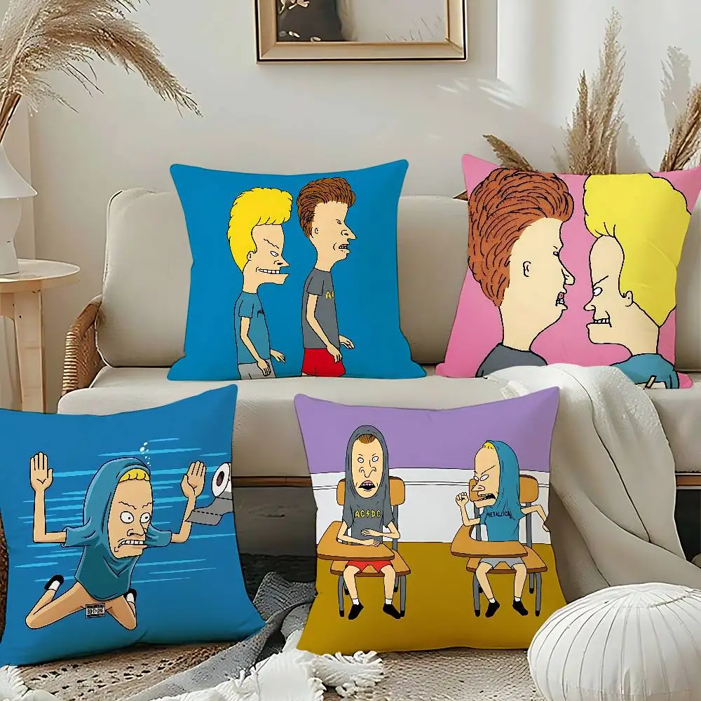 

Anime B-Beavis And B-Butthead Pillow Case Pillow Cover Cushion For Sofa Couch Polyester/Cotton Pillowcase For Fall Home Decor