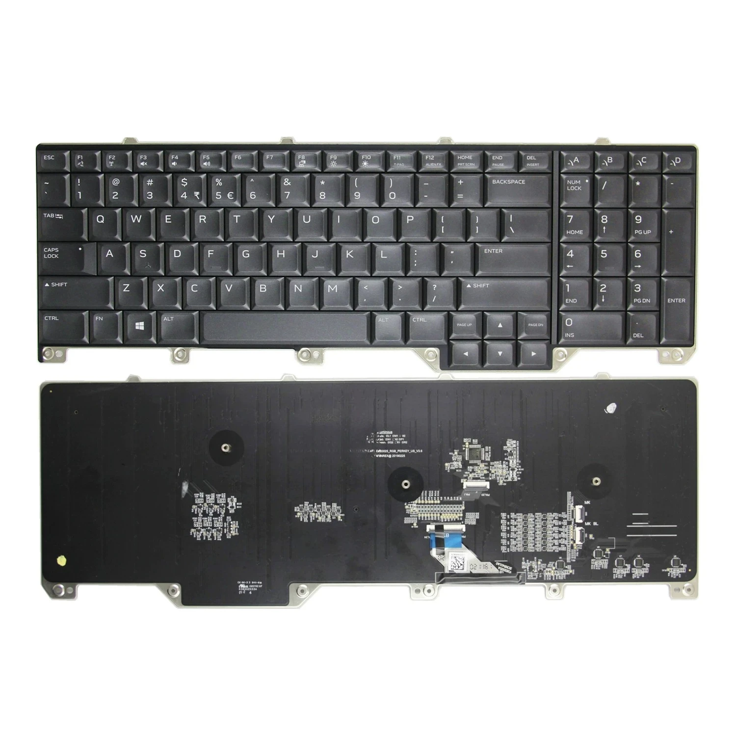 

For Dell for Alienware Area-51m R1 17 R5 P38E Notebook Keyboard Backlight