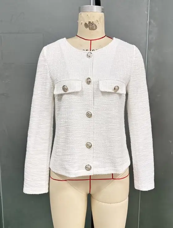 

Women's Jacket 2025 Autumn and Winter Spring Latest Hot Selling Small Fragrant Style Jacket Long Sleeved Jacket for Women