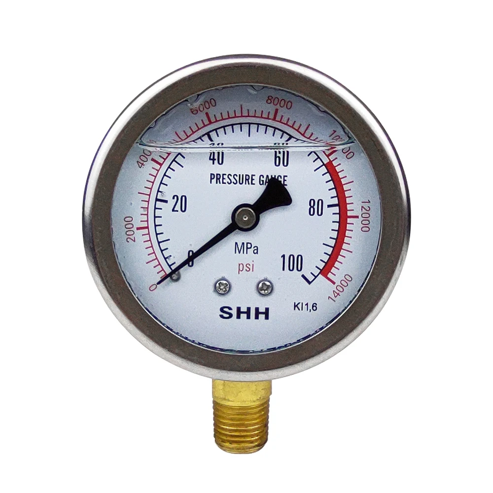 

100 Mpa High Pressure Oil Gauge M20*1.5