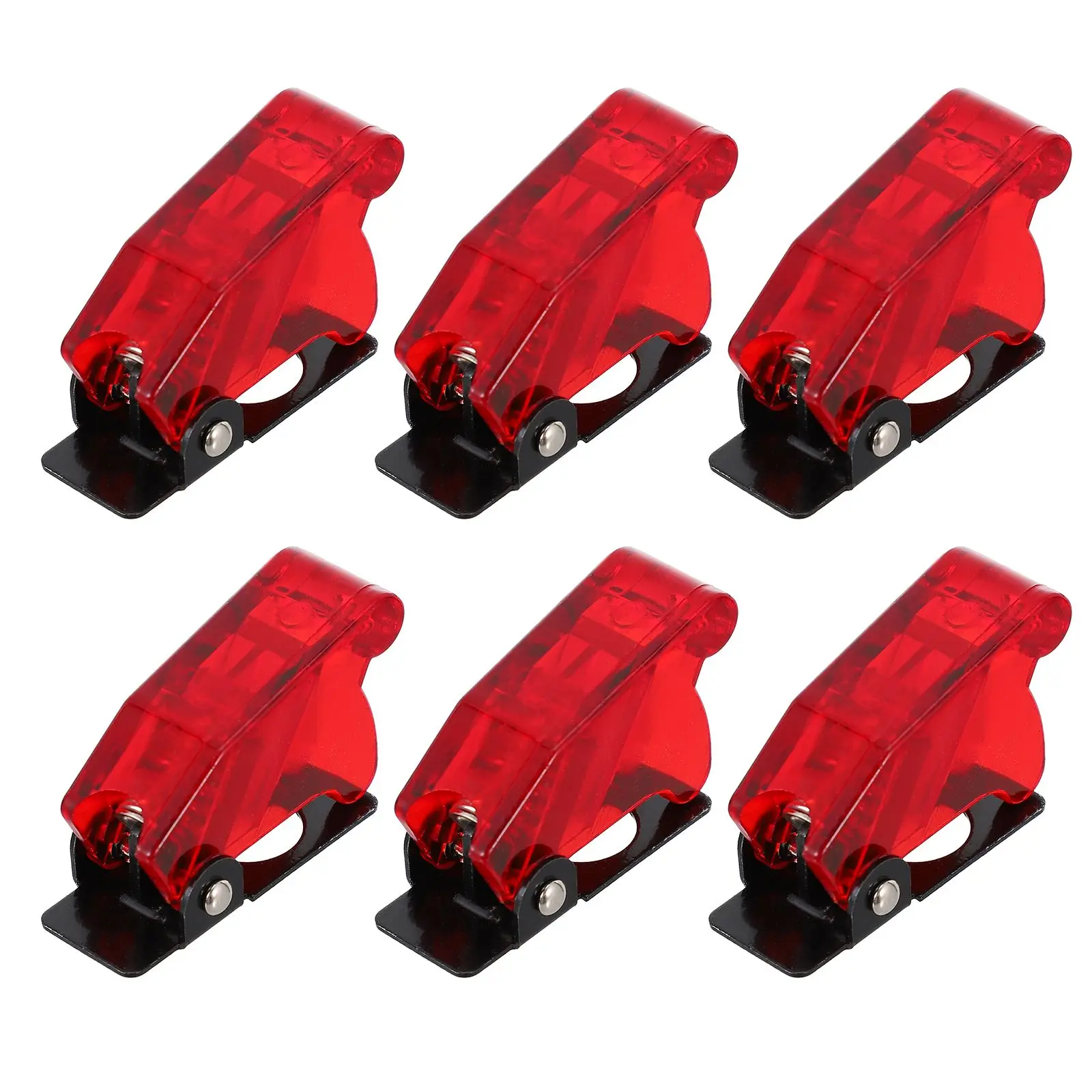 

6pcs 12mm Asw 07D Dustproof Waterproof Toggle Switch Covers Protective Button Caps Circuit Switch Protectors Plastic Iron Switch