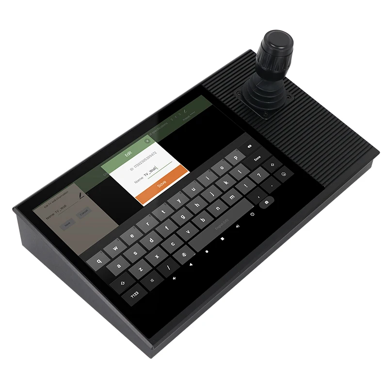 10,1 inch LCD-touchscreen PTZ-camera joystickcontroller met ON-VIF-protocol ondersteund