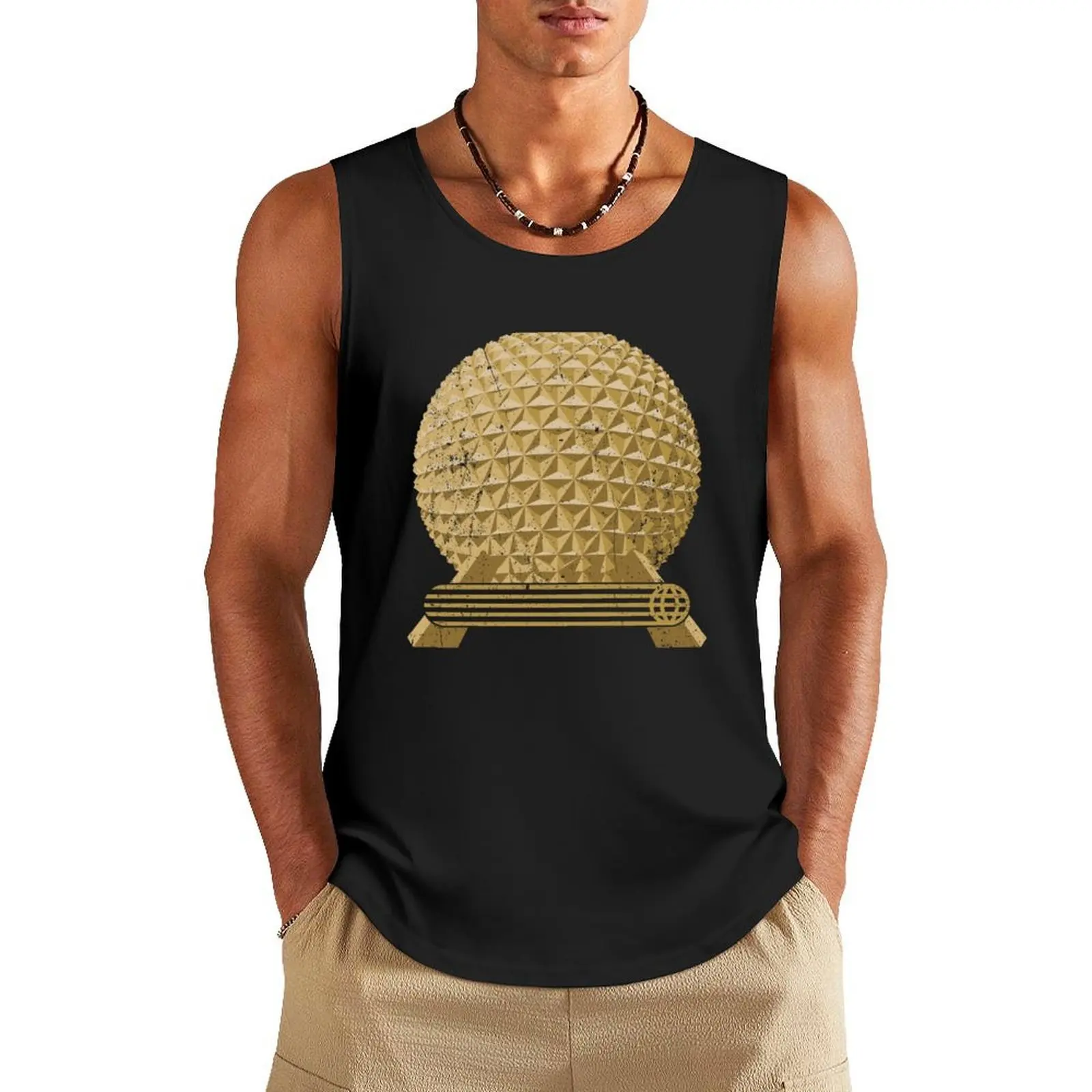 

EPCOT Icon: SE Tank Top vest for men Men's gym t-shirts anime t-shirts