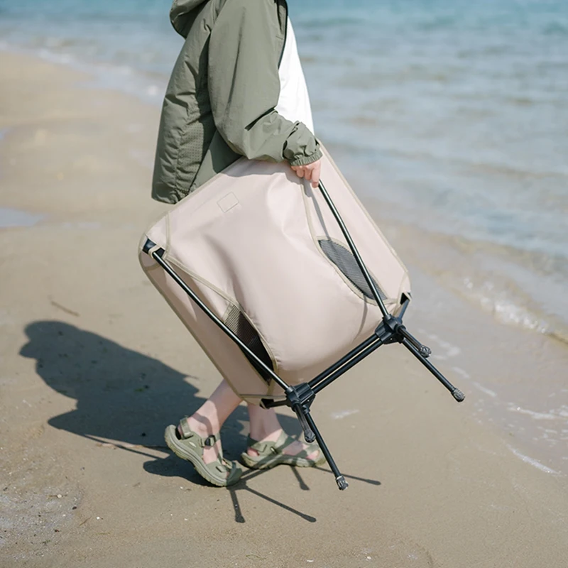 Ultralight Folding Traveling Chair- Portable Comfort For Outdoor Picnic, Beach, Fishing, And Travel