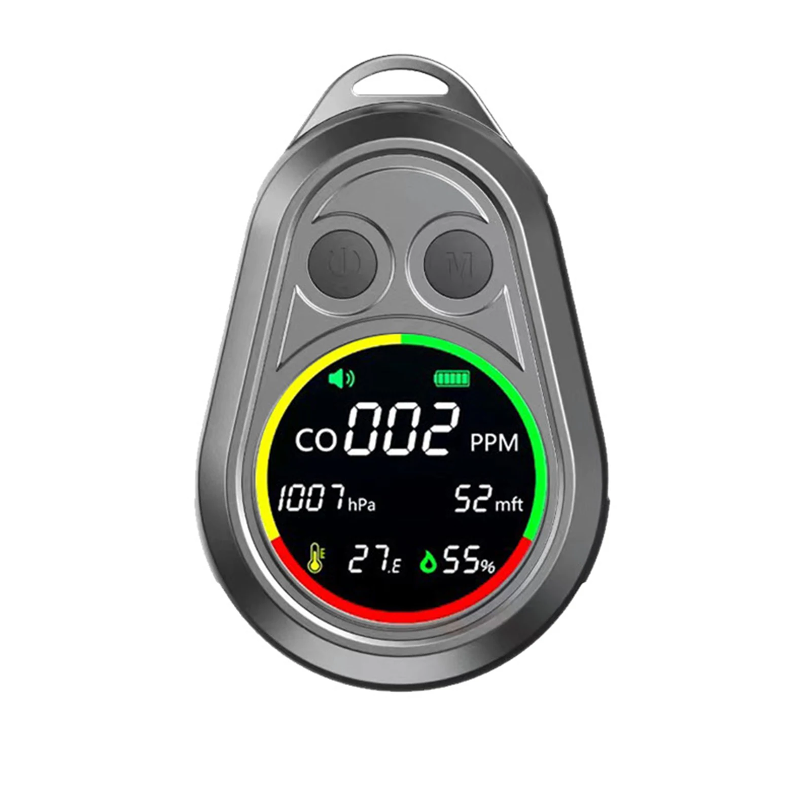 

ABS Carbon Monoxide Detector Portable Air Detector Altitude Detection For Traveling Enthusiasts