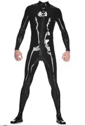 New Latex Bodysuit Rubber Gummi Catsuit Ganzanzug Fashion Uniform Cosplay Feet Halloween Suit