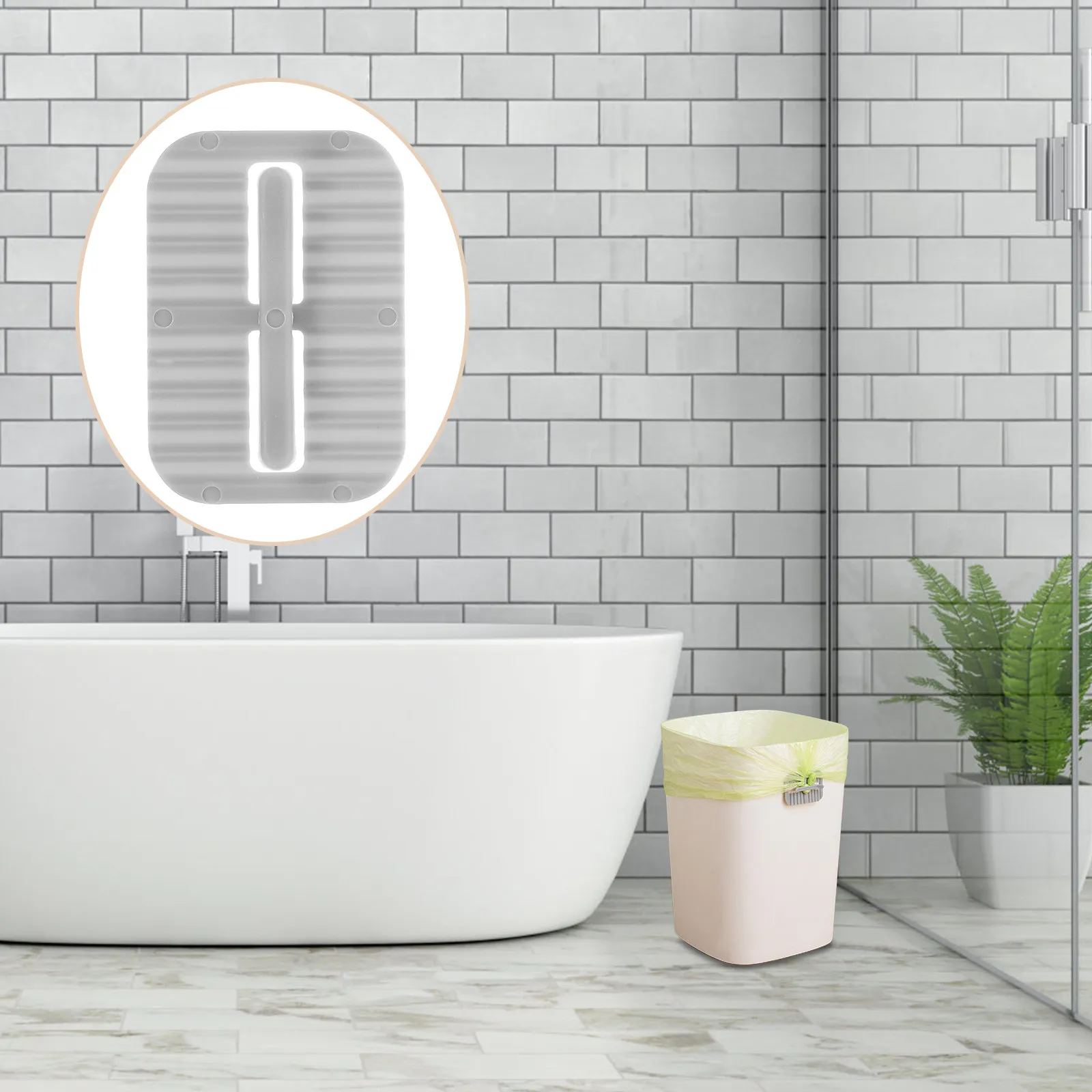 

16 шт. противоскользящих зажимов для мусорных пакетов, фиксирующие клипсы для мусорных баков, серые, для корзин для мусора, для использования на кухне и в офисе, предотвращающие падение пакетов